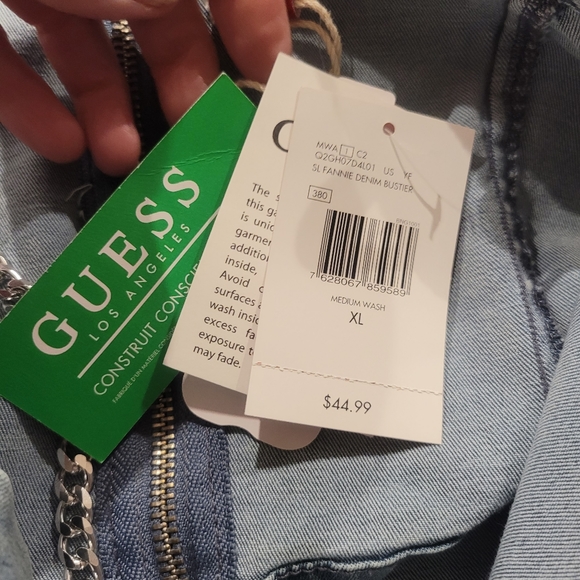 NWT Guess denim bustier - Picture 4 of 6